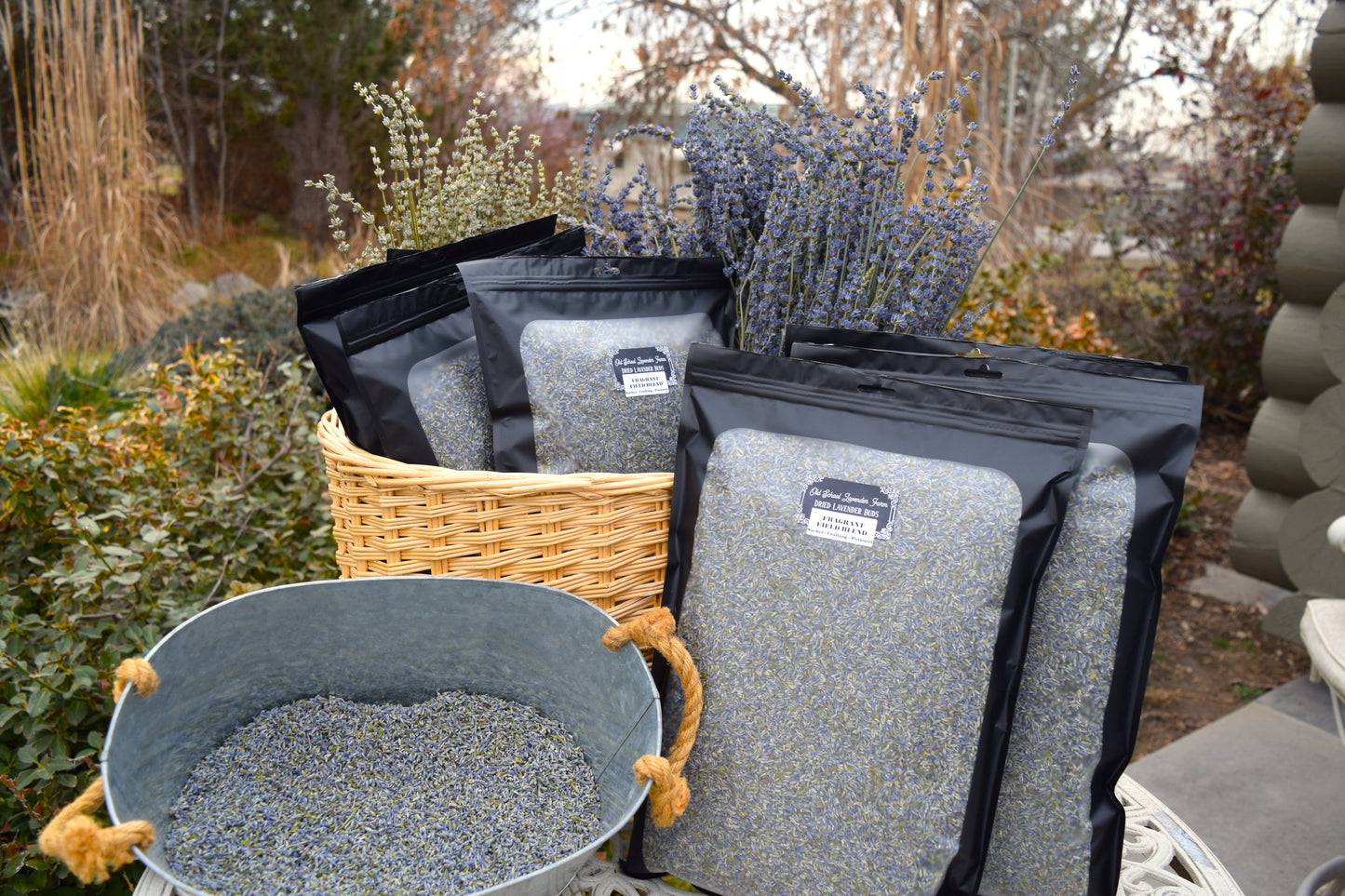 Dried Lavender 1lb Bulk Bag - Fragrant Field Blend - Aromatherapy Purple Flower Buds