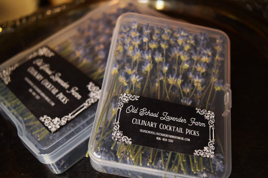 Lavender Culinary Cocktail Picks 50 Count 2 Sizes to Choose From Purple or White Specialty Drinks Garnish Topping